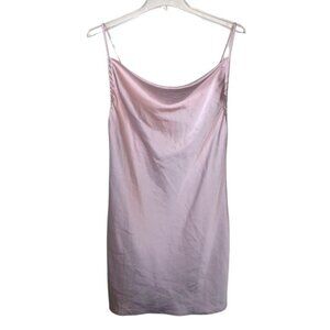 Forever 21 Slip Dress Pink Shimmery Size Medium